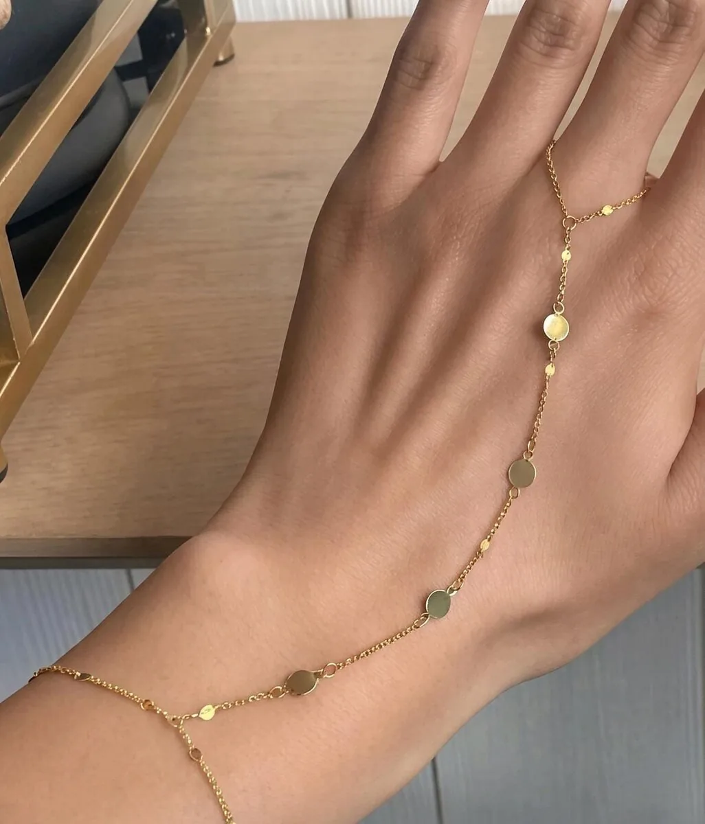 MEQAD disc station hand chain bracelet